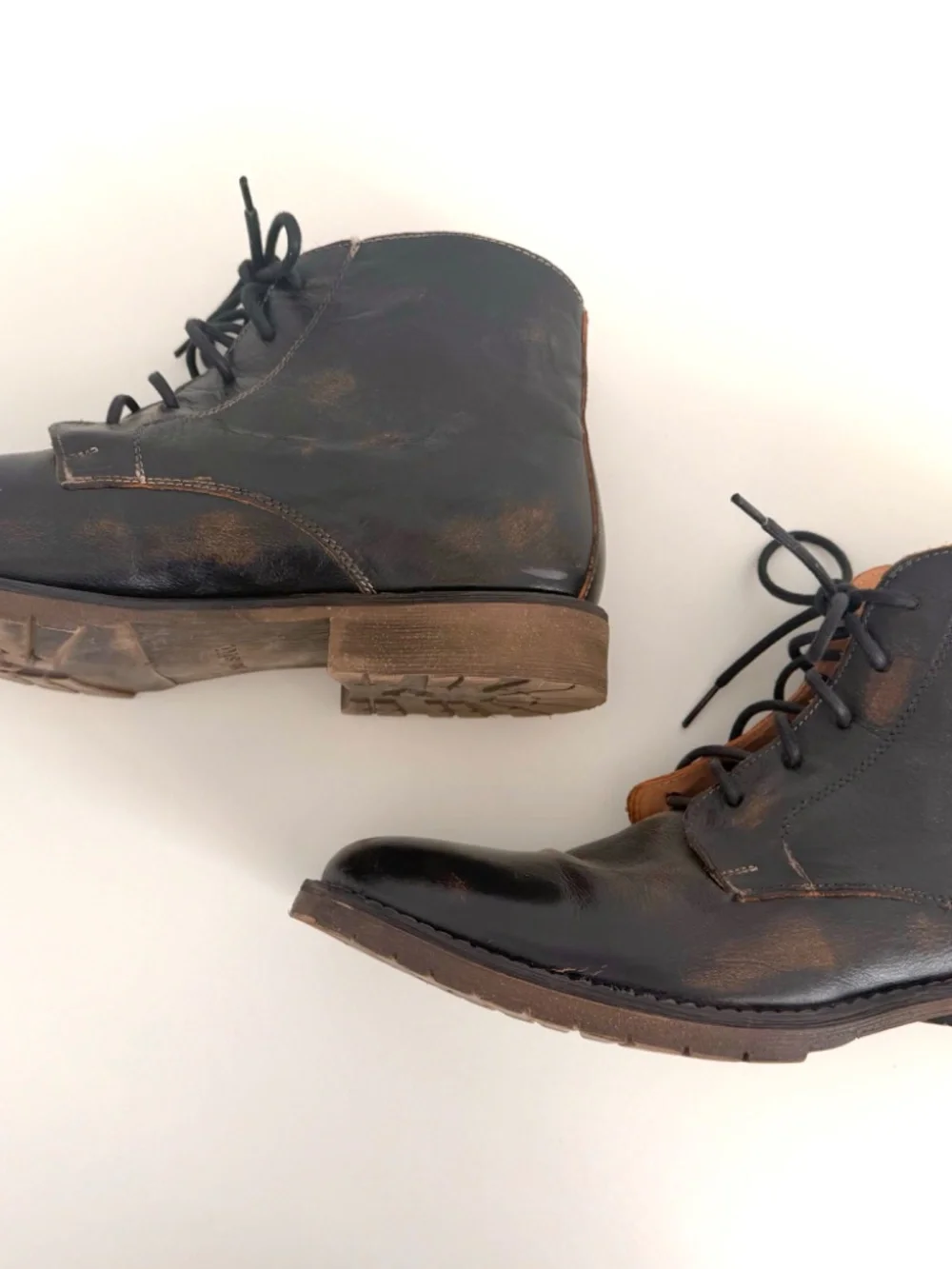 Mens Bed Stu Bradley Plain RoundT oe Boot Black Rustic, Size 11.5, Rarely Worn